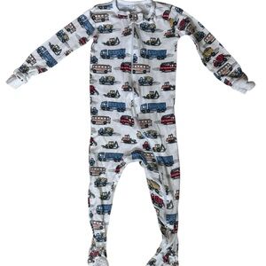 Cozy Kids Footie with Vehicle Design Tight Fit Sleep & Play